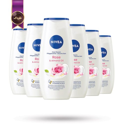 6 عدد ژل دوش نیوا NIVEA مدل گل رز و روغن بادام Rose & Almond Oil حجم 250 میلی لیتر (اورجینال)