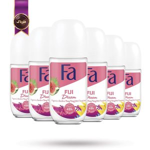 6 عدد مام رول ضد تعریق فا Fa مدل فیجی دریم Fiji Dream حجم 50 میلی لیتر (اورجینال)