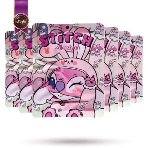 6 عدد ماسک صورت ورقه‌ ای کاکازیان Kakaziyan مدل استیچ Stitch پک 1 عددی (اورجینال)